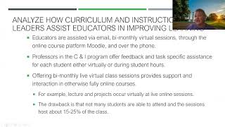 LEADER INTERVIEW: TECHNIQUES AND TOOLS THAT INFLUENCE CURRICULUM AND INSTRUCTION