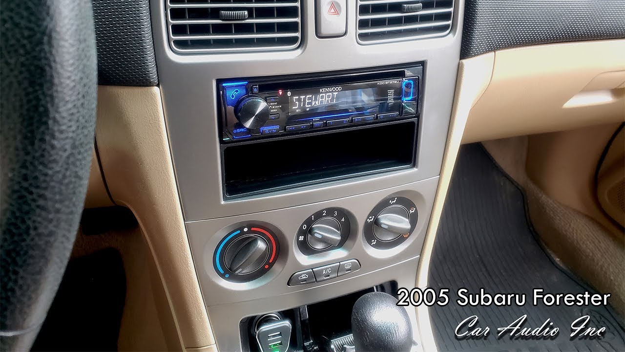 2005 Subaru Forester Stereo Install - Radio Upgrade - YouTube