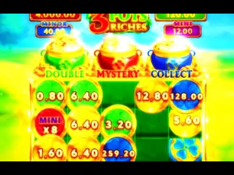 650X TRIPLE FEATURE BONUS WIN! 3 POT RICHES, EMPIRE GOLD, BUFFALO POWER ...