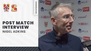 Post Match | Nigel Adkins (Swindon Town H)