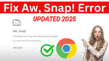 How to Fix Aw, Snap! Google Chrome Error in PC Laptops (Easiest Ways)