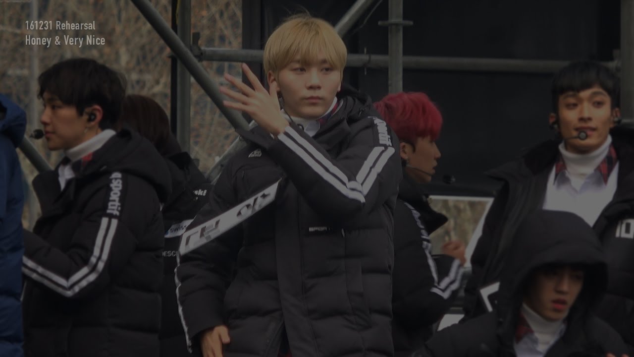 161231 가요대제전 리허설 - Honey & 아주NICE (승관 focus)