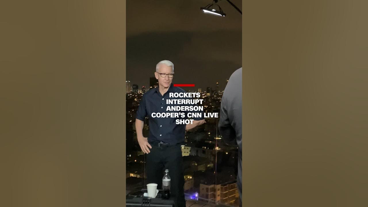 Rockets interrupt Anderson Cooper’s CNN live shot