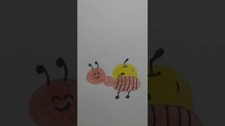 Ant Art in Action – A Fun & Creative Sketch! 🐜✏️|#shorts #drawing #education #art