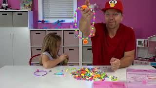 Satisfying with Unboxing & Review Girls Craft Toys | Pop Beads Jewelry Making Kit