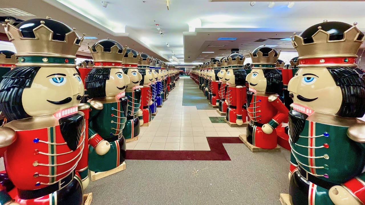 Exploring ABANDONED Oak Hollow Mall | Hundreds of Nutcrackers Left Behind