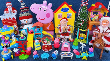 10 Minutes Satisfying with Unboxing Peppa Pig Playground ＆Santa Claus Performance ASMR | Review Toys