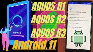 How To Update Android 11 Sharp Aquos R3 R2 R1 Youtube