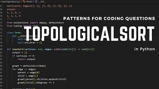 Coding Interview Patterns: Topological Sort in Python