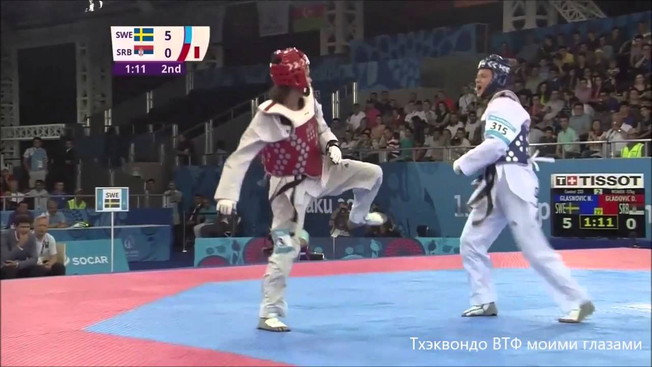 GLASNOVIC (SWE) - GLADOVIC (SRB) | BRONZE WOMEN'S-57kg | TAEKWONDO WTF | BAKU 2015 EUROPEAN GAMES