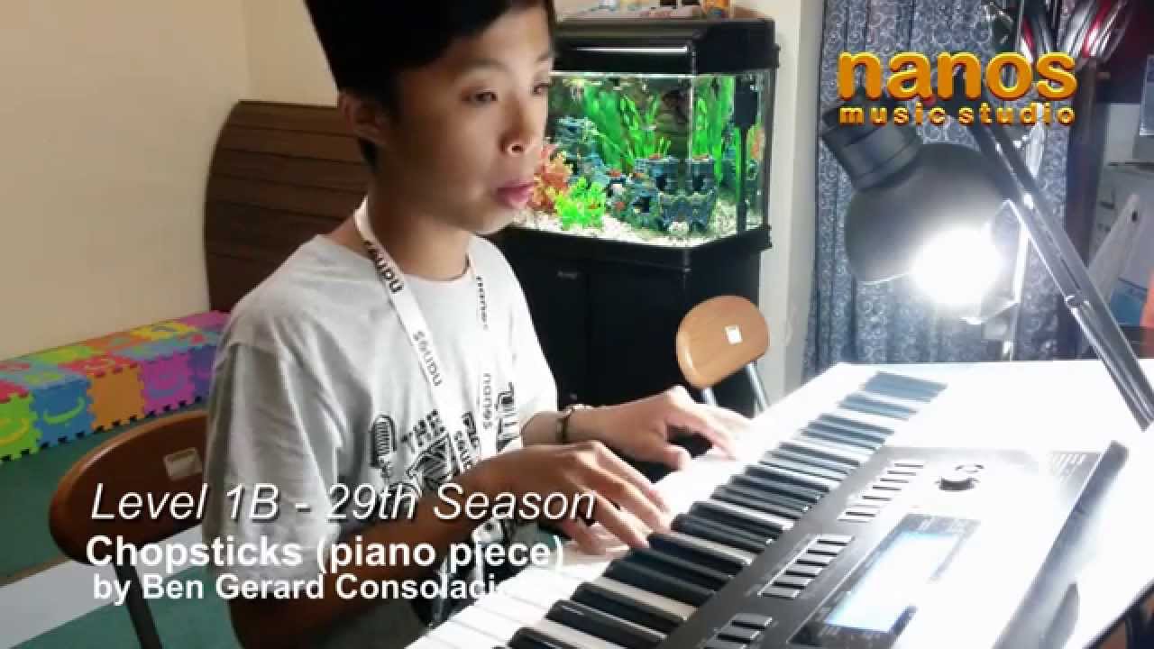 CHOPSTICKS PIANO PIECE BY BEN GERARD CONSOLACION YouTube