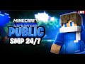 Playing In MCfleet Server Live 24/7 Public SMP | Java + Pe  🔴 | #publicsmpserverminecraftpe