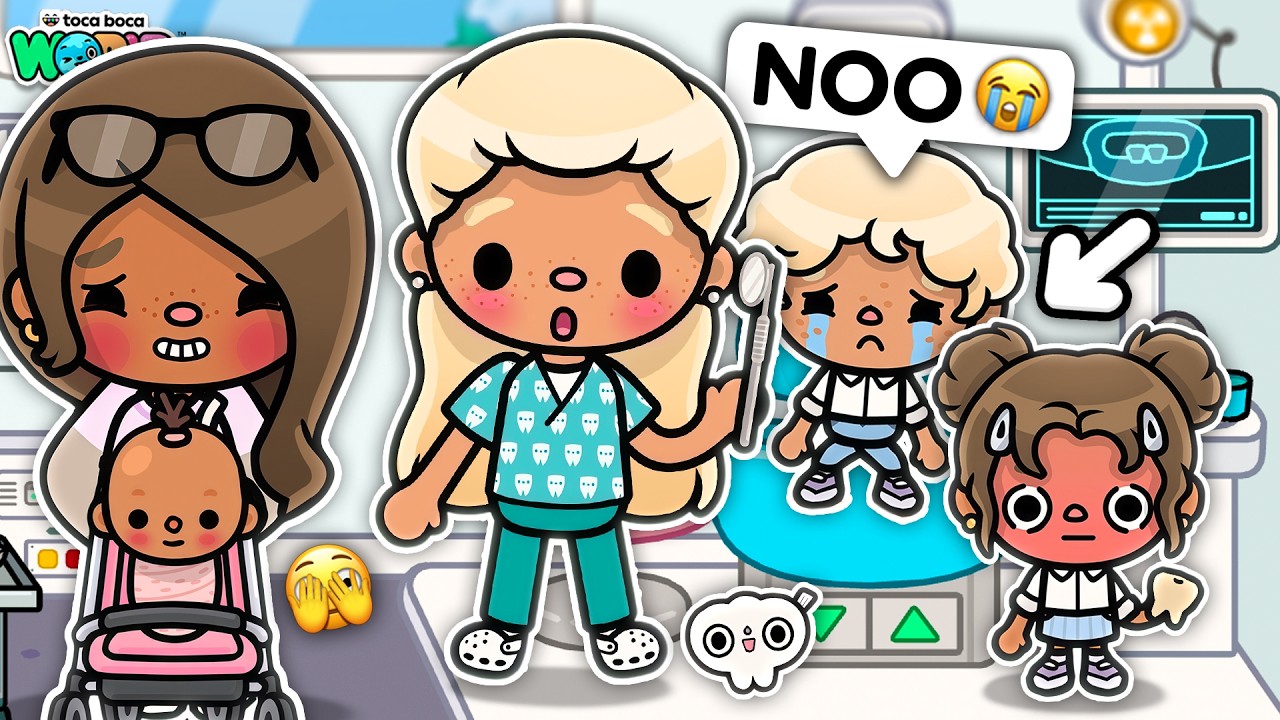 У близнецов кариес 😭 *Мы ходили к стоматологу* (18 серия) | Toca Life World Family RP 🌍
