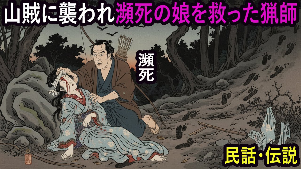 山賊に襲われ瀕死の娘を猟師が命懸けで救い、七日間の奇跡が起きた――野談・民話・伝説・説話・昔話