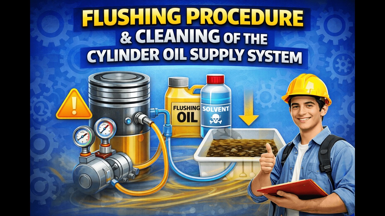 Flushing Procedure & Cleaning of Cylinder Oil Supply System | Hydraulic ...
