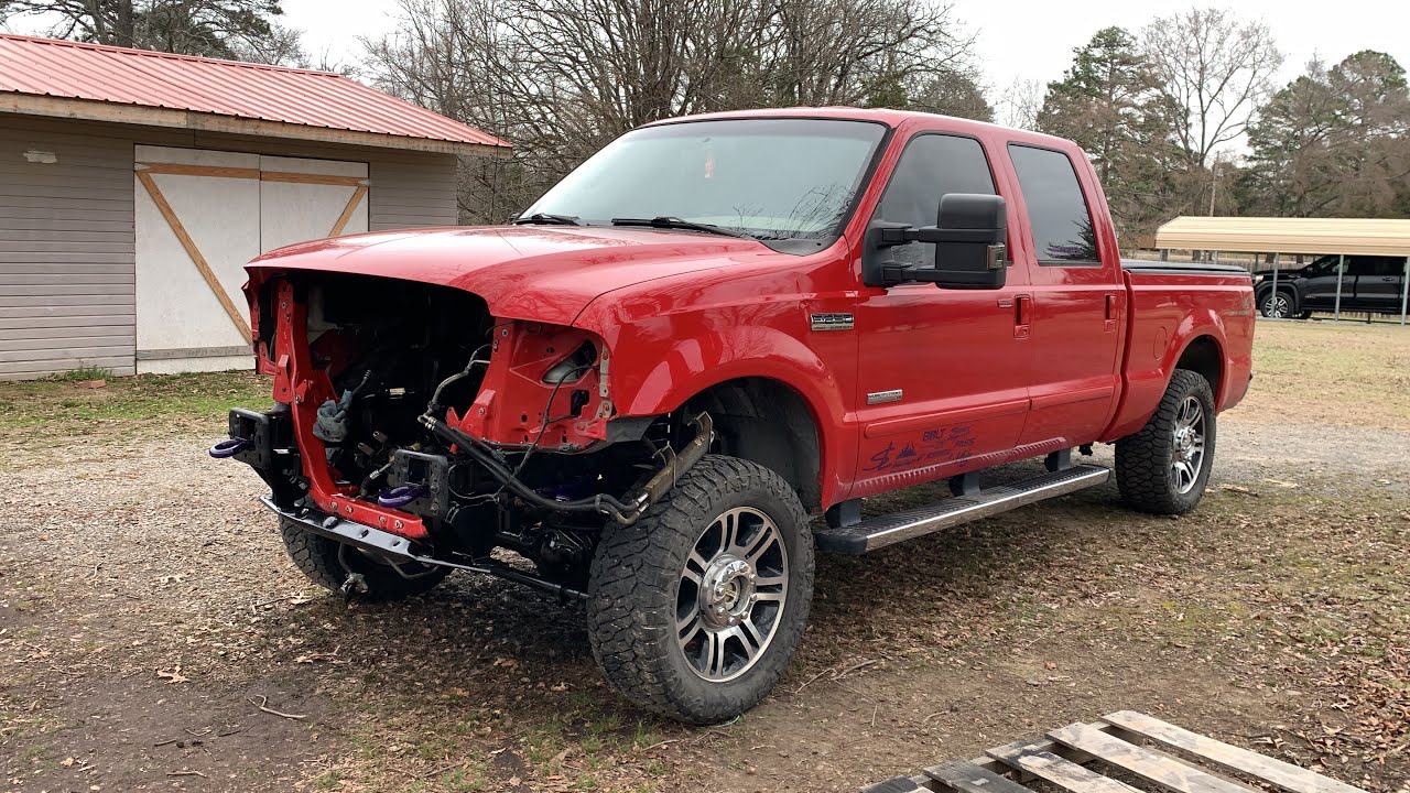 Saying Goodbye To The Purple Powdercoat On My 6.0 Powerstroke… - YouTube