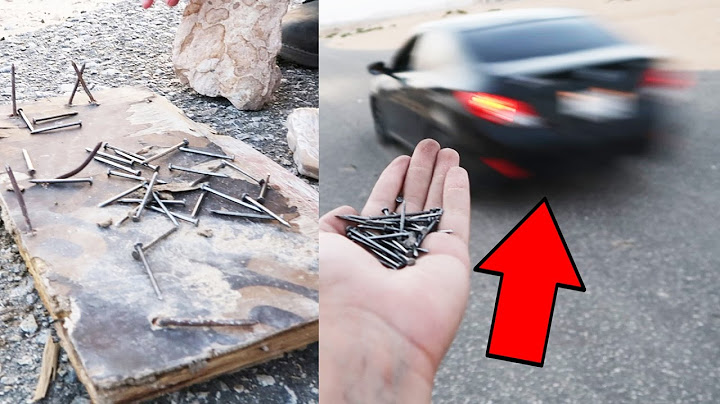 🔴 وش يصير لو مشيت 120 وتحت السيارة مسامير | PINS VS WHEELS !!