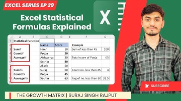 Excel Statistical Functions  | SUMIF(s), COUNTIF(s), AVERAGEIF(s) in Hindi | Suraj Singh Rajput
