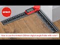 How to use the Amtech 200mm digital angle finder with a ruler