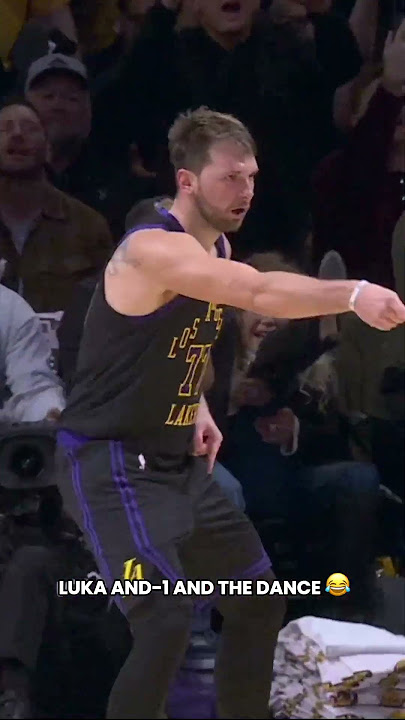 AND-1 floater, then the dance! Luka is having fun out there! #NBAAustralia #NBAHighlights #Lakers