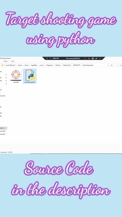 Target practice shooting Game Using Python ︻╦╤─ - - - YouTube
