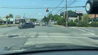 Driving from Oak tree road to Metropark station