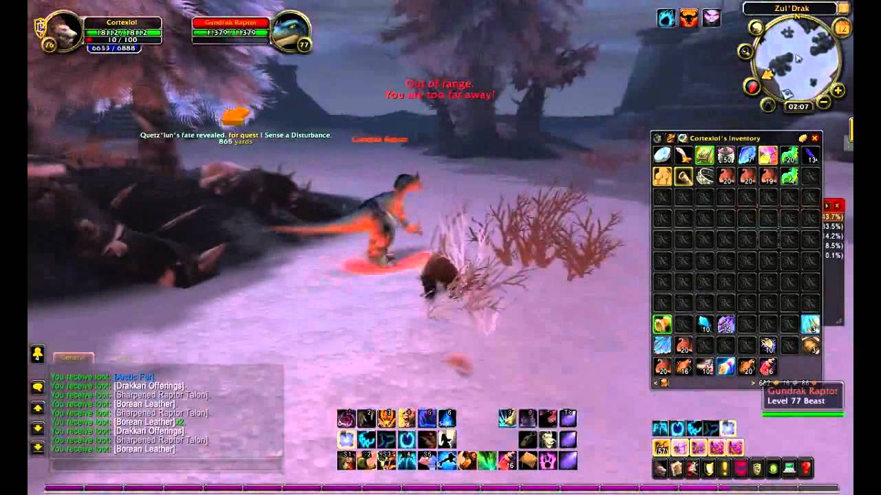 Wow Borean Leather Farming 1200G / hour