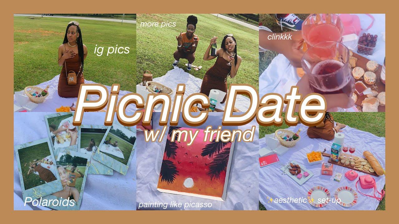 Trying to have an AESTHETIC picnic painting, picnic setup, instagram
