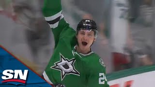 Tyler Seguin Roofs It And Roope Hintz Jumps On Turnover For Two Stars Goals In 14 Seconds
