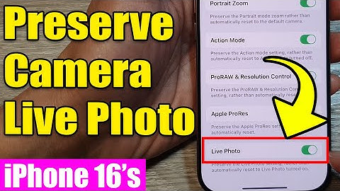 📸 iPhone 16/16 Pro: How to Enable/Disable Preserve Camera Live Photo Setting