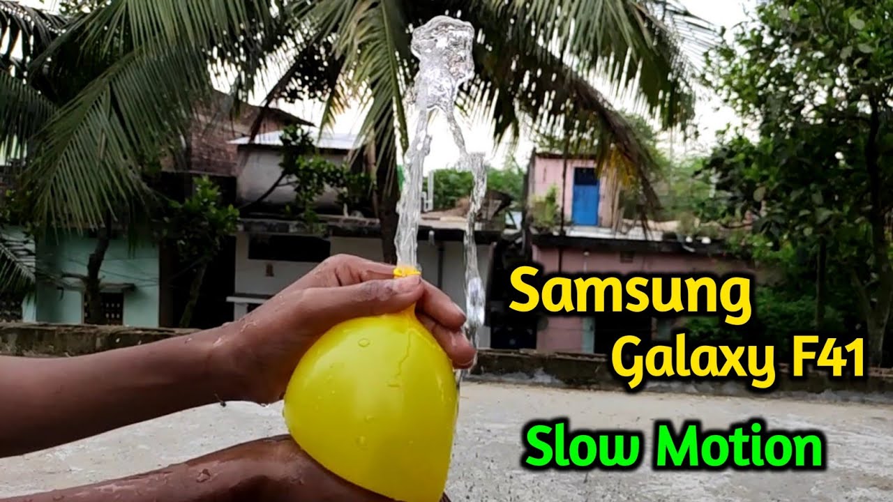 Samsung Galaxy F41 Slow Motion Video Test