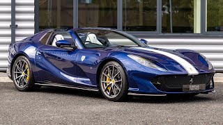 2021 Ferrari 812 GTS - Blu Tour De France - Walkaround (4K)
Key Points: Atelier Car, Livery and Dreamline in Bianco King, Suspension Lifter, Passenger Display
The Ferrari 812 GTS is the latest in the lineup of front-engined V12s that Ferrari is famous for. The front-engined V12 formula began for Ferrari in 1952, followed by masterpieces such as the 365, the 599 GTO, and the F12.
The 812 GTS is the most powerful naturally-aspirated V12 to come from Ferrari today, with a considerable 789bhp going to the rear wheels only. This power makes the 812 one of the most exciting and engaging cars Ferrari has produced for the road.
Upon release of the 812, the response was overwhelmingly positive, with all of the UK cars being sold out within a matter of weeks, making this a tough car to get ahold of to this day.
The 812 GTS features perfectly subtle body styling. Hidden in the sleek shape are countless vents for cooling the brakes and radiators and body lines that aid aerodynamics without the need for audacious wings and spoilers.
As seen in most Ferraris in recent years, the interior is relatively minimal and refined. Theres not a large screen in the centre console like most cars nowadays; instead, the infotainment control is all held in the drivers display, so the driver never has to turn their head away from the road.
The 812 GTS truly lives up to its name and is one of the greatest convertible supercars ever made.
#Ferrari #812 #812GTS 2021 Ferrari 812 GTS - Blu Tour De France - Walkaround (4K)