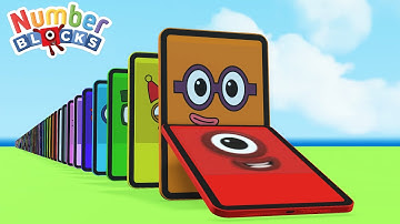 Counting Numberblocks on a Ipad gen 1 Face | Learn Numbers 1 to 100 for Kids