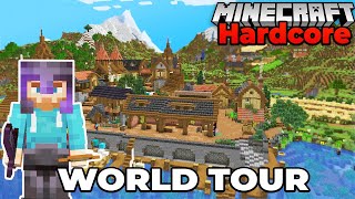 Touring my Minecraft 1.18 Hardcore Survival Let's Play World
