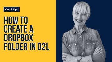 How to Create a Dropbox Folder in D2L