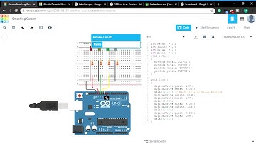 Simulasi Tinkercad : Rangkaian input/output sederhana di arduino part 1