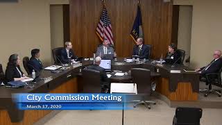 March 17, 2020 City Commission Meeting