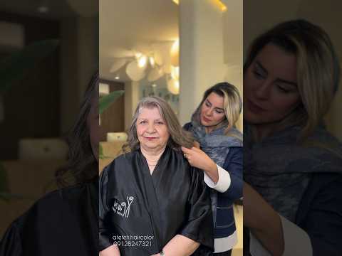لولايت رو زمينه موهاي خود مادربزرگم