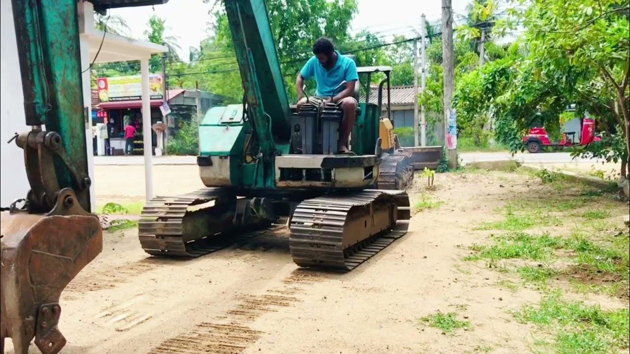 How to do an Kobelco SK50Ur Excavator Jump Turn Excavator rotating YouTube