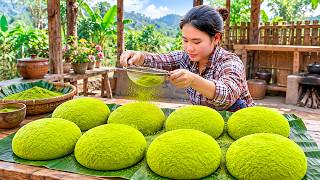 How to Make Traditional Japanese Matcha Mochi to Sell at the Local Market | Cooking for My Children screenshot 4