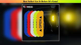 Must Buy 4PCS Reflective Car Door Sticker Safety Opening Warning Reflector Tape Decal Car Accessori