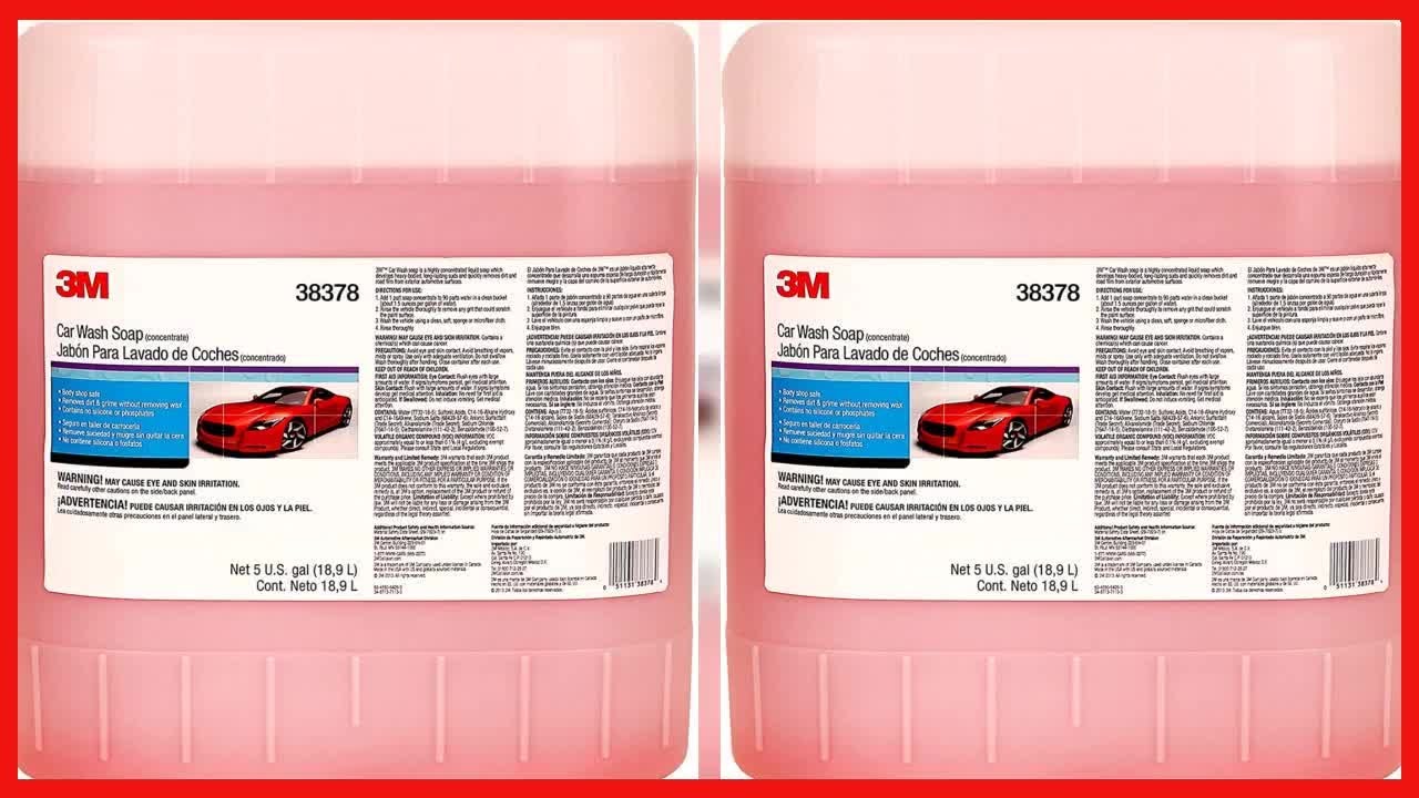 3M Car Wash Soap, 38378, 5 gal, 1 per case