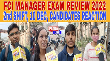 FCI MANAGER EXAM REVIEW 2022|FCI MANAGER EXAM ANALYSIS|2nd SHIFT,10 DEC|FCI EXAM QUESTION ANALYSIS