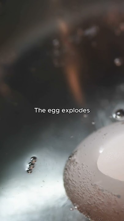 Why eggs explode when heated in microwave - YouTube