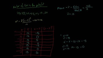 Standard Deviation and Variance (by Hand)