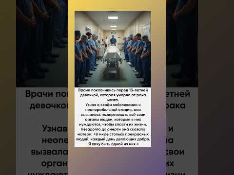 Врачи благодарят донора за спасение жизней. Достойный поступок!
