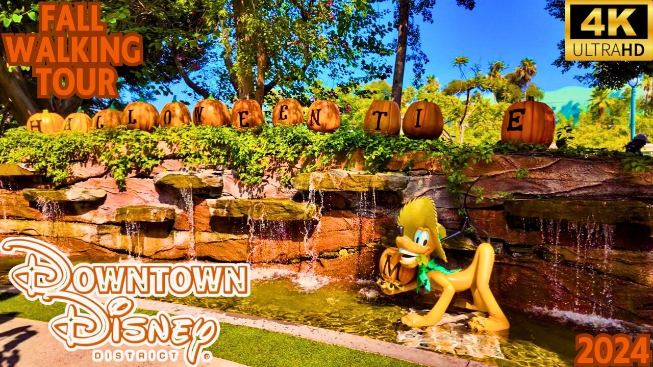 Downtown Disney Autumn Walkthrough | Disneyland Resort Halloween 2024