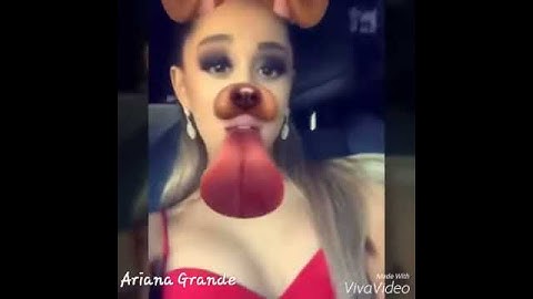 Ariana Grande via Snapchat  (15/02/2016)