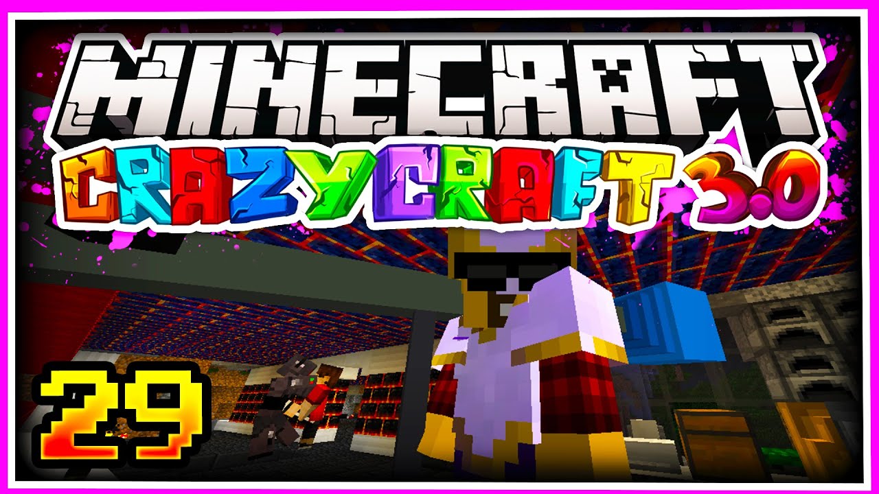 Minecraft CRAZY CRAFT 3.0 SMP: BAZOOKAS & MACHINE GUNS!!! - Ep 29