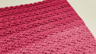 How To Crochet The Bud Stitch - EASY ONE Row Repeat